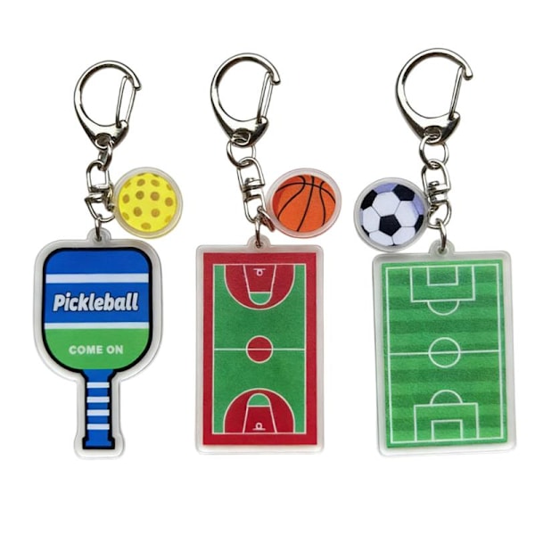 Basebollplan Fotbollsplan Nyckelring Basketplan Nyckelring A4
