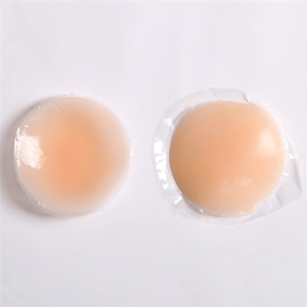 1 par selvklæbende silikone bryst BH Kronblad Hjerte Nipple Cov Nude 2-Flower:7*7CM