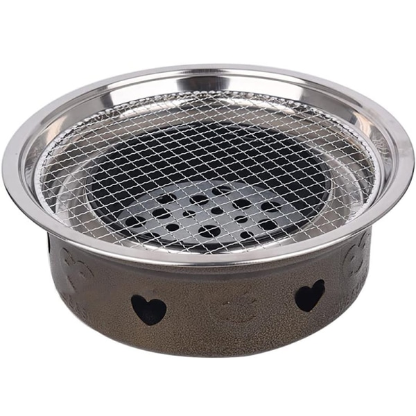 Ruostumattomasta teräksestä valmistettu pyöreä BBQ-grilliverkko pyöreä ritilä Steam Net Outdo Silver 16.5cm