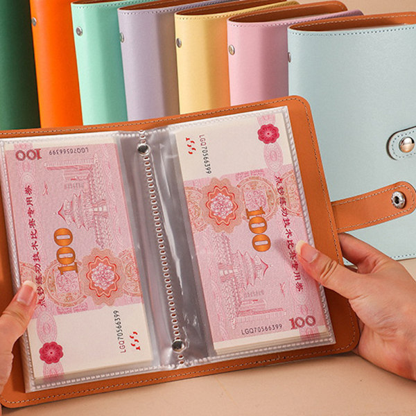 100 Kuverter Pengebesparende Genanvendelig Udfordring Par Besparelser Penge Orange