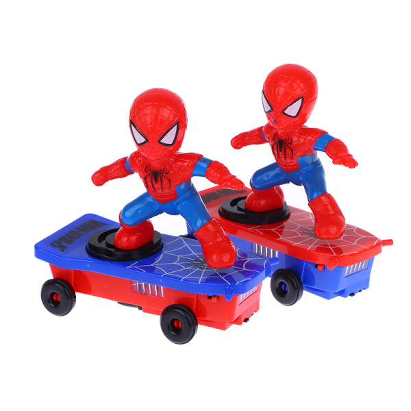 Uudet Spiderman-lelut, automaattinen kääntyvä rullalauta, sähköinen Blue One Size