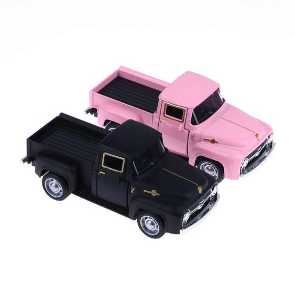 Klassisk pickup bil 1/32 Skræmmemodel Simulering Legering Diecasts P Black One size