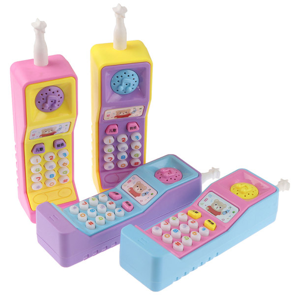 1PC Kids Mobiltelefon Leketøy Læring hine Plastic Electric Electron Ramdon Color one size