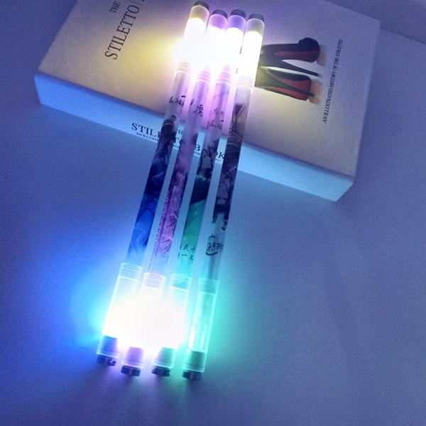 Roterende Pen Roterende Gaming Kuglepen Luminous Pen til begyndere Magic one size