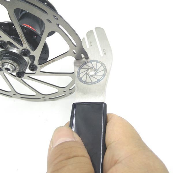 MTB Bike Sykkel Skivebrems Rotor Alignment Truing Tools Mounta Black 189mm