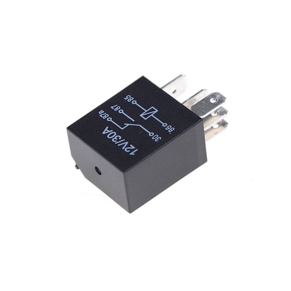 2st DC 12V 5 Pins 30A Automotive Changeover Relay Bilcykel Rel Black 2Pcs