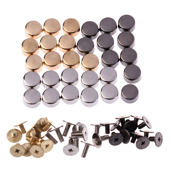 10 Stk Sytilbehør Værktøj Håndtaske Skuldertasker Bund Stud Black