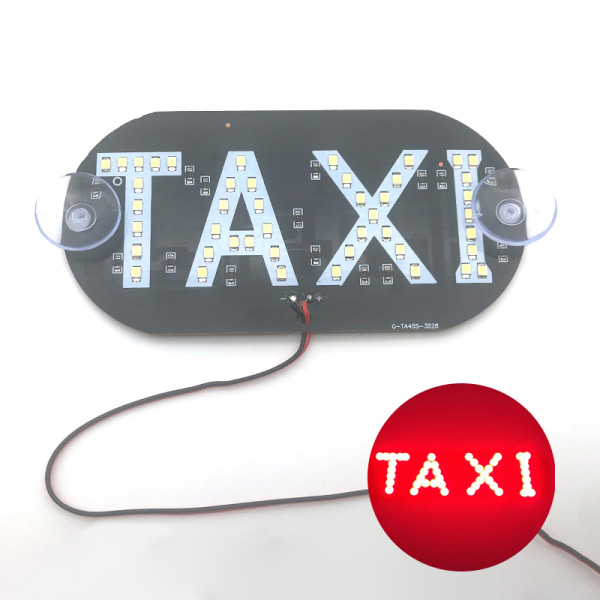 LED TAXI Skiltelys Taglampe Bil Vind Cab Indikator Indvendig Sig Green ONESIZE