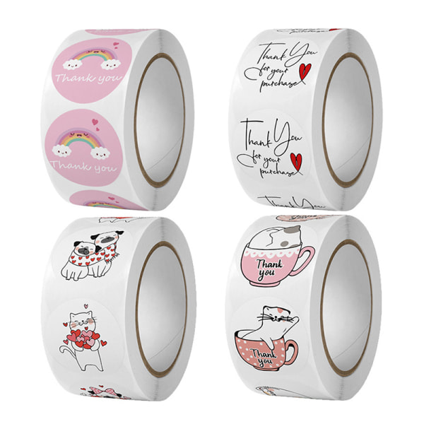 500 st Tack för ditt köp Stickers Scrapbooking Gracia A2 A2