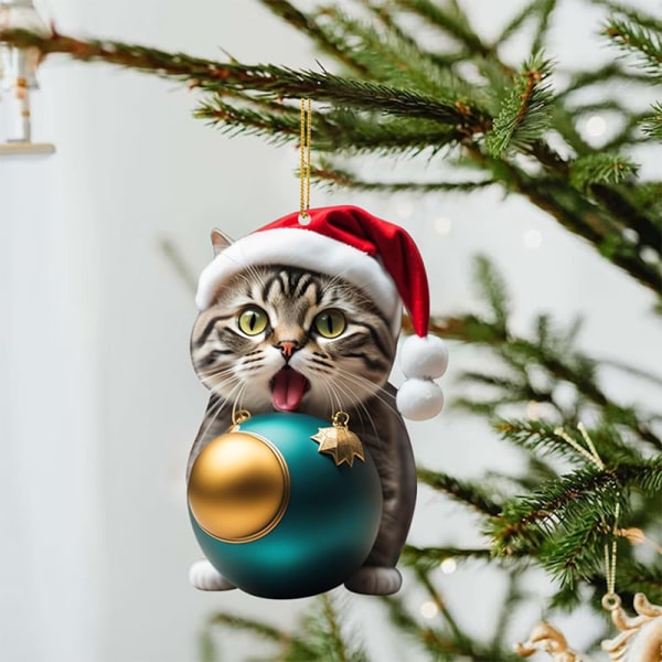 Christmas e Cartoon Cat Ornaments Christmas Tree Hanging Decora 1 onesize