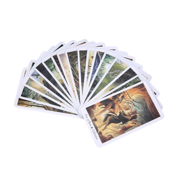 Settkort Wild Wood Tarot-kort Nybegynnerkortstokk Vintage Fortune T Multicolor one size