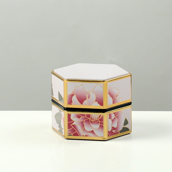 Sekskantet tinnplate Oppbevaringsboks Lufttett Container Tank Veske for StyleI S StyleI S