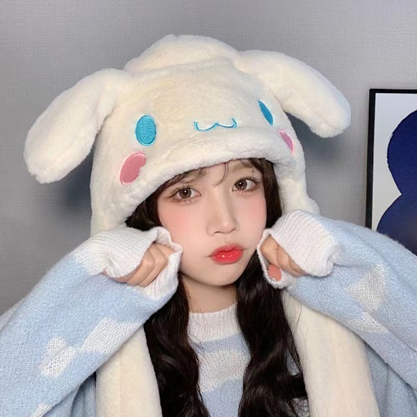 Cinnamoroll My Melody Ørebevægende Hat Black