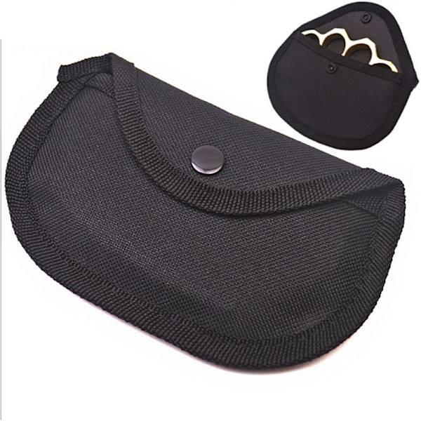 Finger Tool Beskyttelsesveske Four Finger Survival Tool Pouch Safe Black 14.5*14