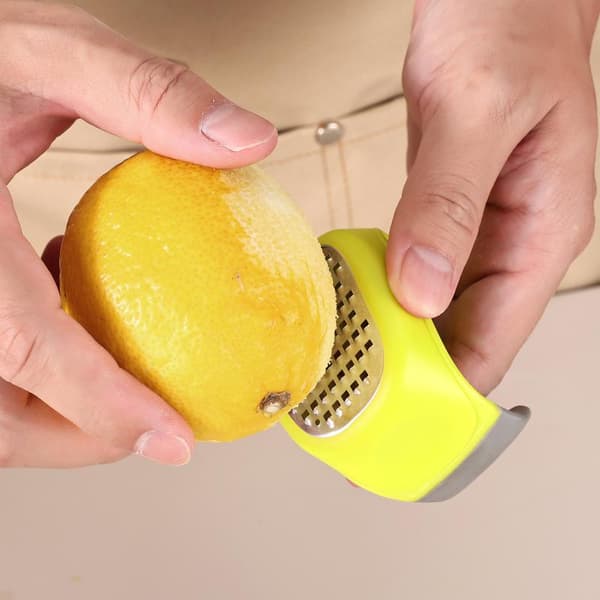 Rustfrit Stål 4-i-1 Manuel Rivejern & Skiver - Citron 1PC