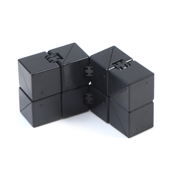 Infinity Magic Cube Finger Lelu Office Flip Cubic Puzzle Relief Black one size