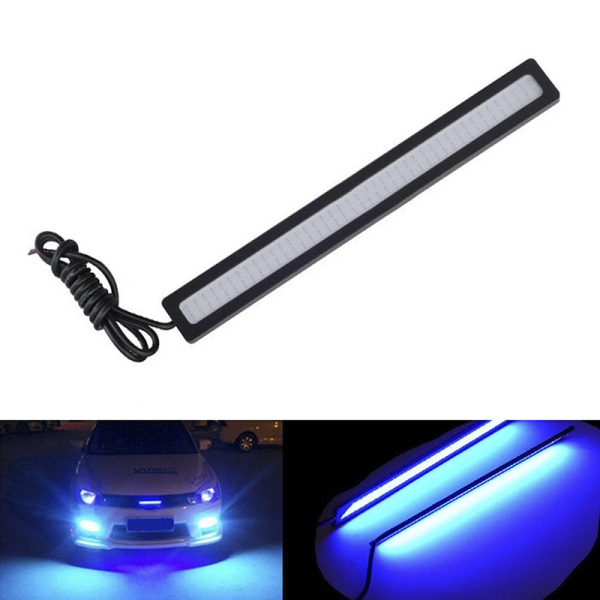Blå Super Bright Bil COB LED-lys DRL Tåkekjøringslampe Vann Blue 1Pcs