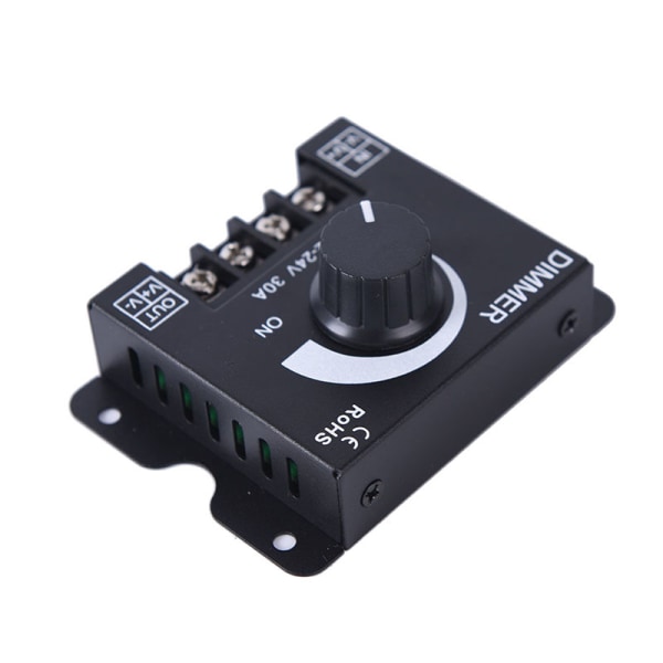 1stk dc12v/24v 30a led switch dimmer controller til led strip si
