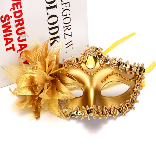 Halloween Princess Maske Stor Lily Maske Prinsesse Kjole Maske BL 20*10*10