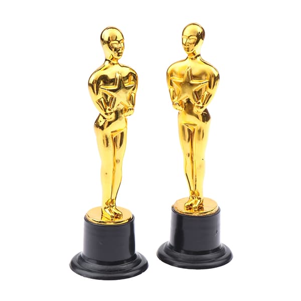 Liten gylden mann statue trofé barnas konkurransepris meg 1Pc