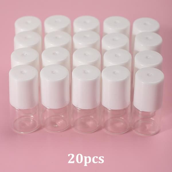 2 ml eterisk olja parfymflaska rostfritt stål och glas roll-on 5PCS