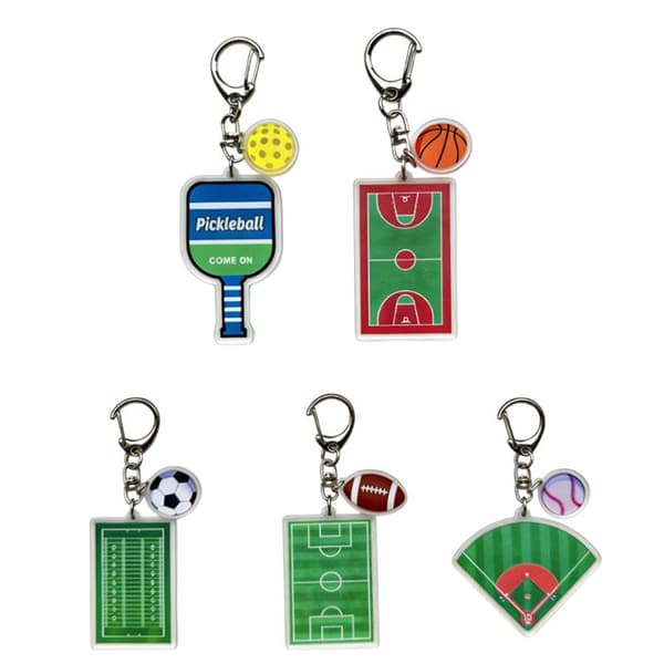 Basebollplan Fotbollsplan Nyckelring Basketplan Nyckelring A6