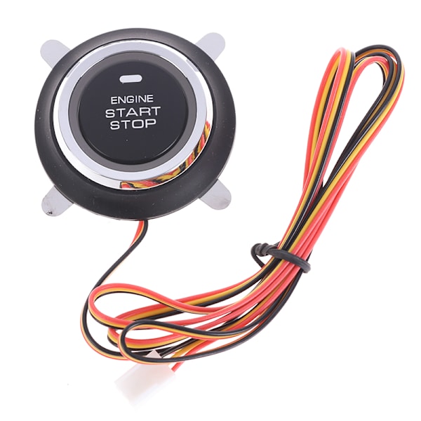 12V Auto Ersättningsbil Motor Start Stopp Tryckknapp Tändning Black one size
