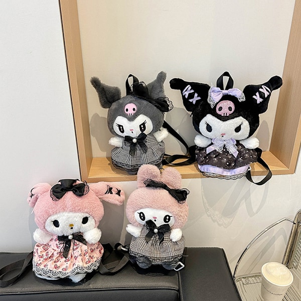 Plushie Sanrio Pehmoleikkikassi Kuromi My Melody Suuri Kapasiteetti K A3