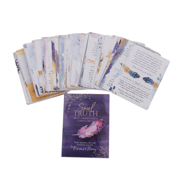 Soul Truth Self Awareness Card Deck Uusi Tarot-korttipelilauta Multicolor one size