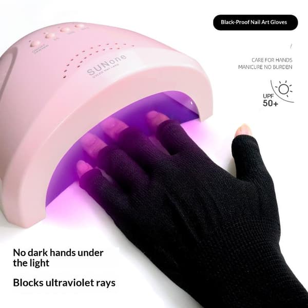 2 stk. 1 par anti-solbruning neglehandsker UPF50+ UV-beskyttelse til hænder Gray