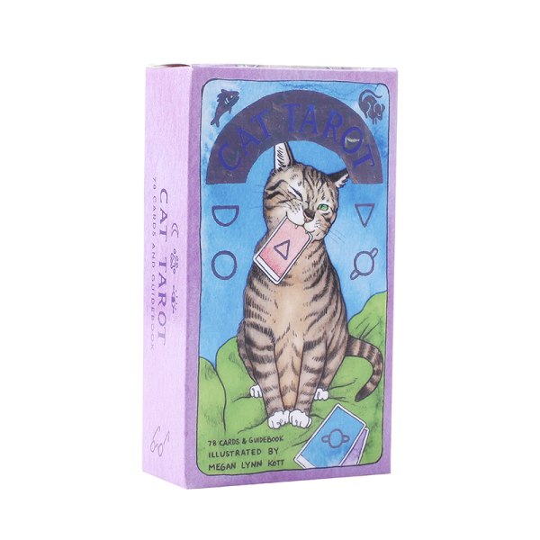 Cat Tarot Cards Game Party Playing Tarot Cards Whimsical and Hu Multicolor one size