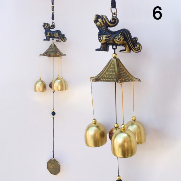 Antik Wind Chime Kobber Yard Have Udendørs Living Dekoration 6 one size