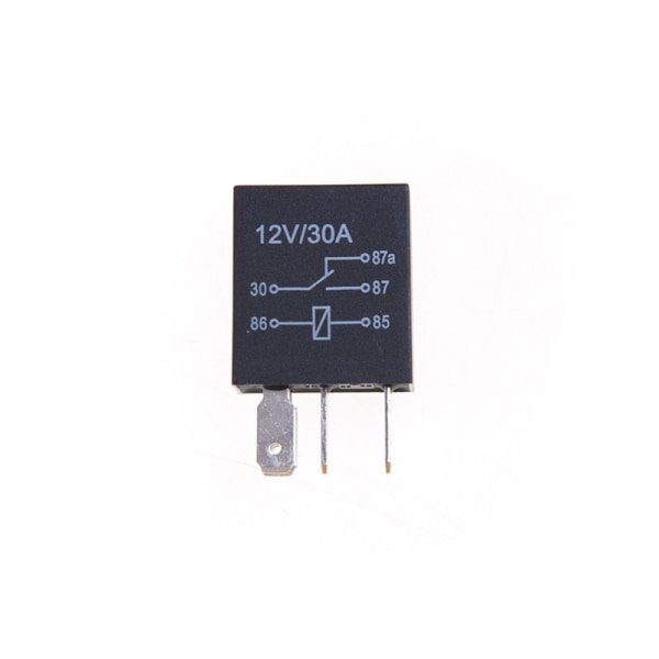 2st DC 12V 5 Pins 30A Automotive Changeover Relay Bilcykel Rel Black 2Pcs