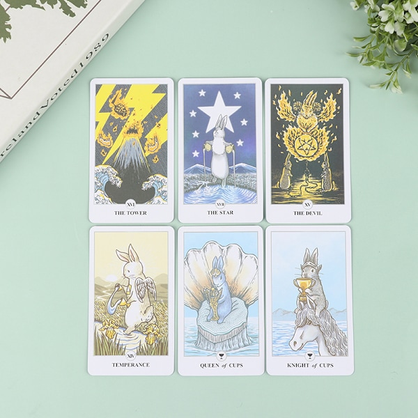 78 stk Tarot Lunalapin Tarot Deck Tarotkort Tarotkortspil P Multicolor one size