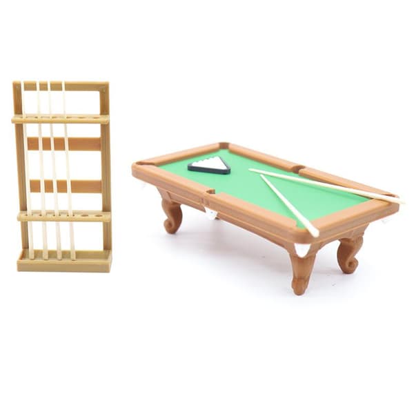1 set 1:12 Dockhus Mini Biljardbord Möbelsats Biljardmodell A2