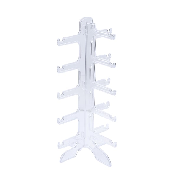 5-lags briller Briller Solbriller Vis stativ Holderramme Transparent one size