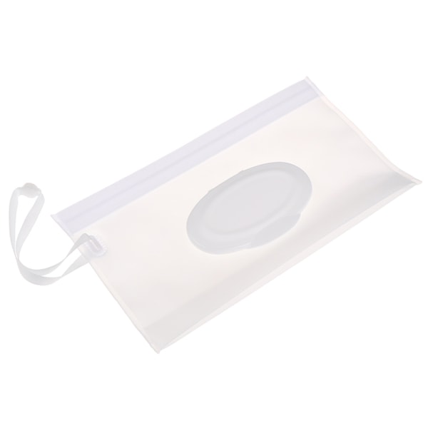 Bærbar Baby Kids Wet Wipes Clutch Bæretaske Wet Paper Tiss White one size