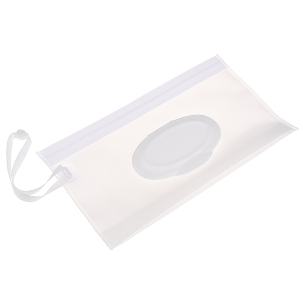 Bärbar våtservetter för baby Clutch Bärväska Våtpapper Tiss White one size