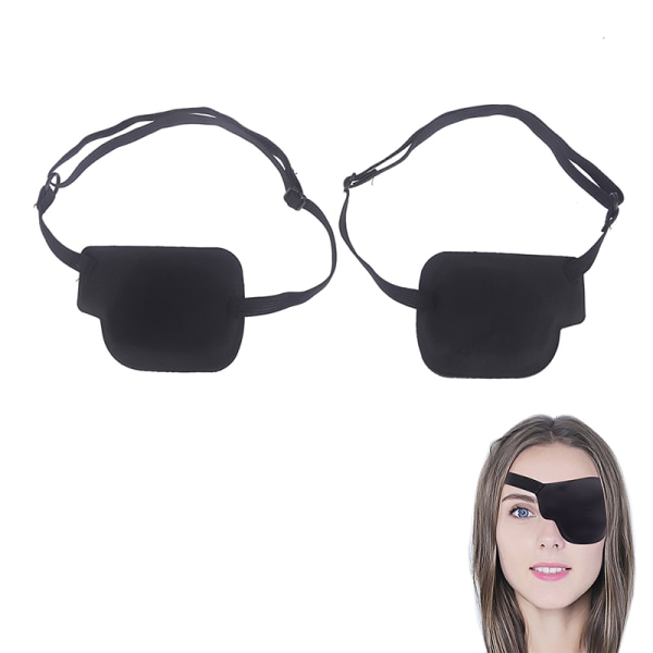 Øjenplaster Unisex Sort Enkelt Øjenplaster Vaskbar Justerbar Blin Right Eye