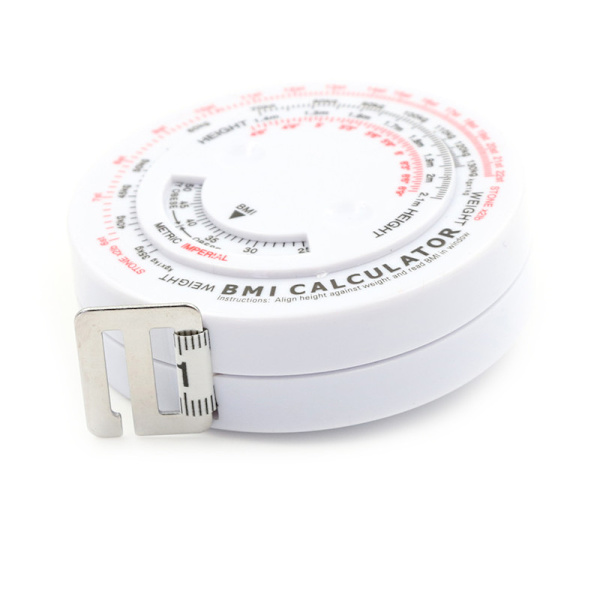 BMI Body Mass Index Retractable Tape 150 cm Måleberegner D A one size