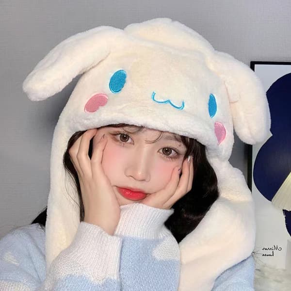 Cinnamoroll My Melody Ørebevægende Hat White