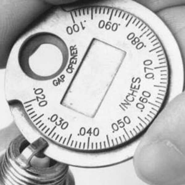 2 stk. Tændrørsgab måler værktøj måling mønt-type 0,6-2,4 mm Silver 2Pcs