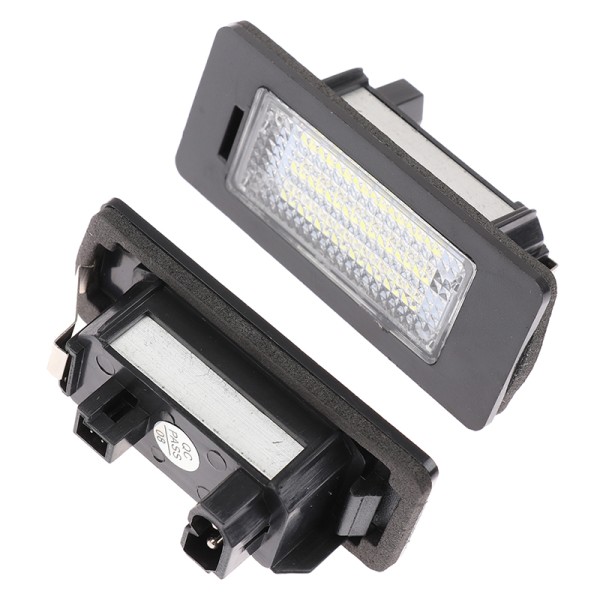 Led bil nummerplade lys baglygter Nummerplade lampe til E White Onesize