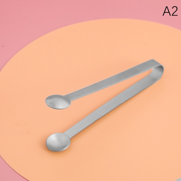 Stainless Steel Mini  Clips for Sugar Cubes Ice Cube Tweezers D A2