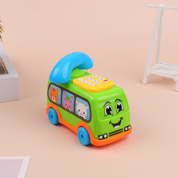 Baby lelut Musiikki Sarjakuva Bussi Puhelin Opetus ja Kehittävä Kid Ramdon Color one size