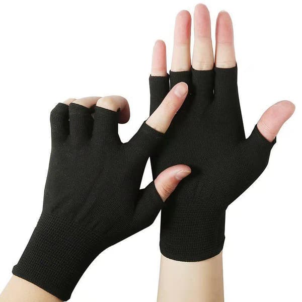 2 stk. 1 par anti-solbruning neglehandsker UPF50+ UV-beskyttelse til hænder Gray