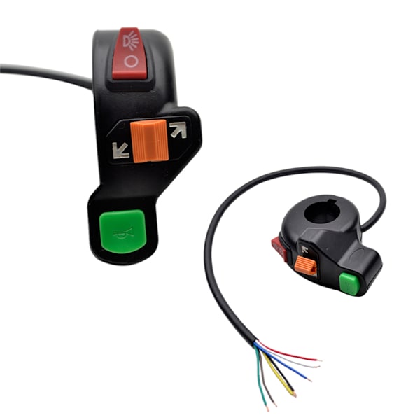 Universal 7/8'' Motorcykel ATV Cykelhorn Start På Av Knapp Ki Black One Size