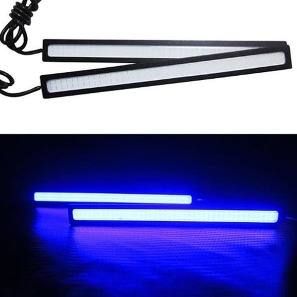 4stk Blå Super Bright Car COB LED-lys DRL Tåkekjøringslampe Blue 4pcs