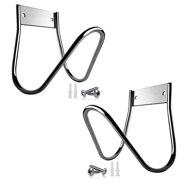 Trädgårdsslanghållare i metall Silver one size