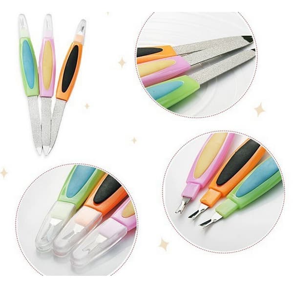 1 st metall nagelfil icle Remover Trimmer Nail Art Buffer Tool